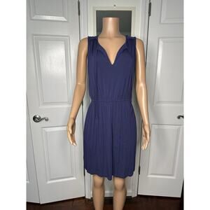 Loft Indigo Blue Above Knee Dress Medium